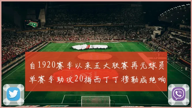 自1920赛季以来五大联赛再无球员单赛季助攻20梅西丁丁穆勒成绝响